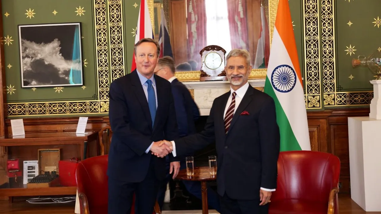 David Cameron and S Jaishankar