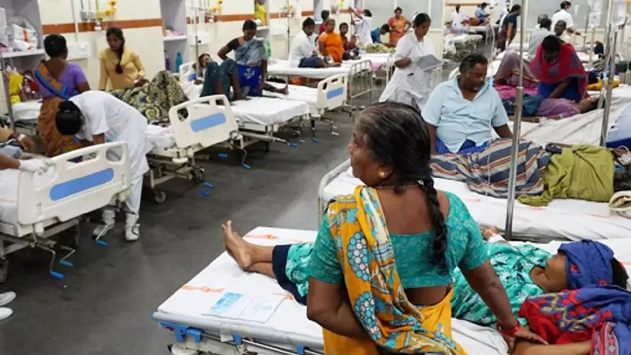diarrhoea sick indian hospital patients 