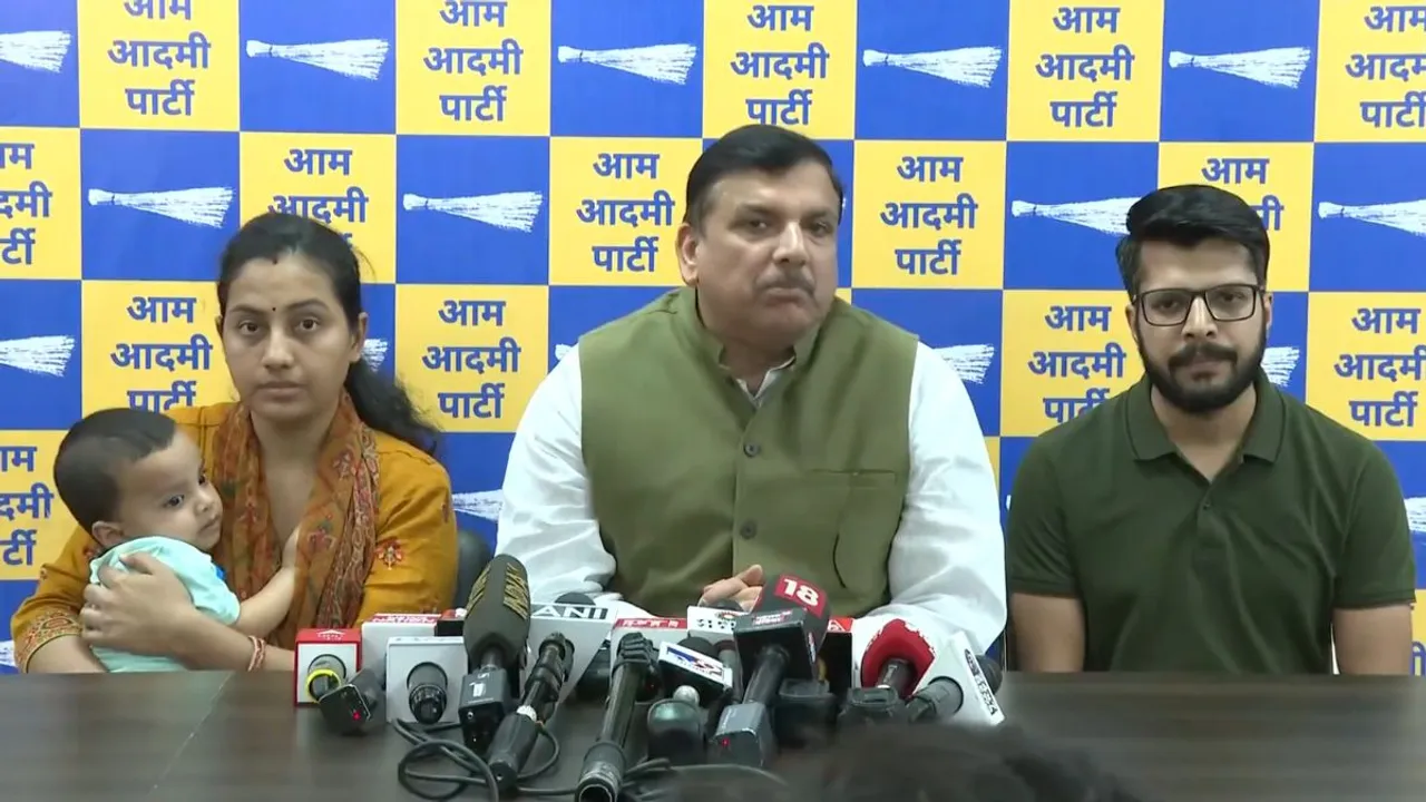 AAP Rajya Sabha MP Sanjay Singh appealed to people to contribute for a crowdfunding initiative on Friday