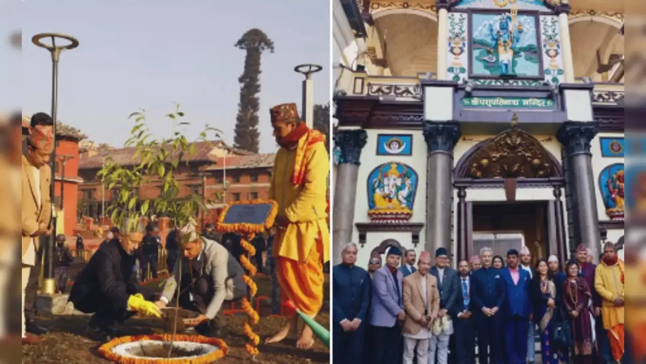 Jaishankar offers prayers at Pashupatinath Temple