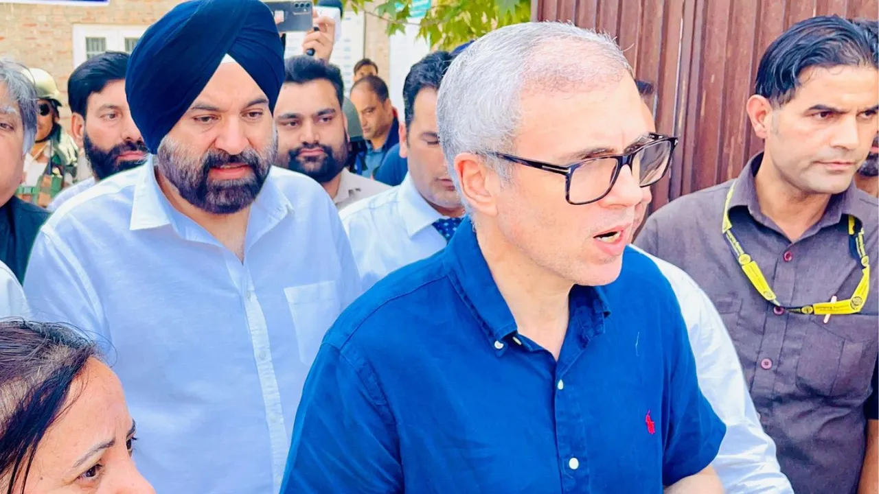 National Conference vice president Omar Abdullah in Kulgam