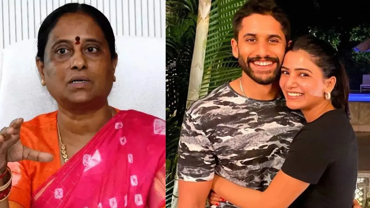 Telangana Minister Konda Surekha and Samantha Ruth Prabhu and Naga Chaitanya