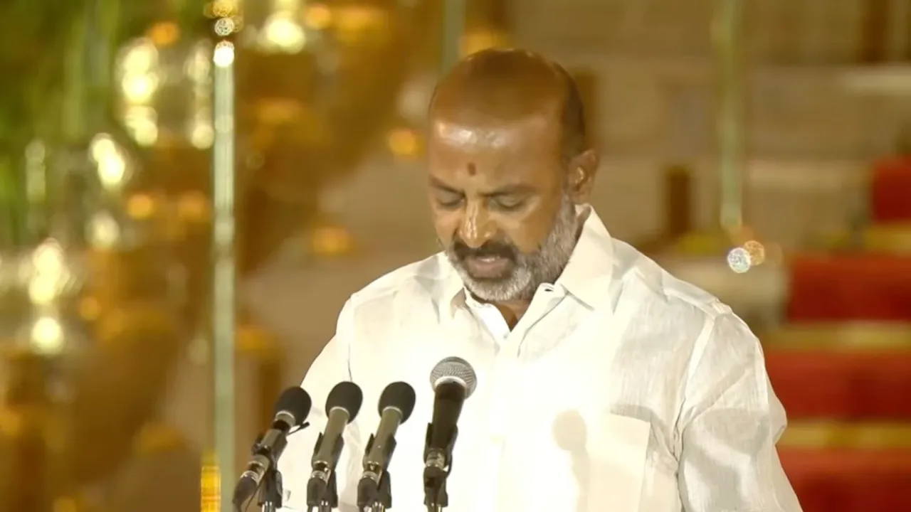 Bandi Sanjay Kumar takes oath as Union Cabinet Minister in the Modi Cabinet 2024