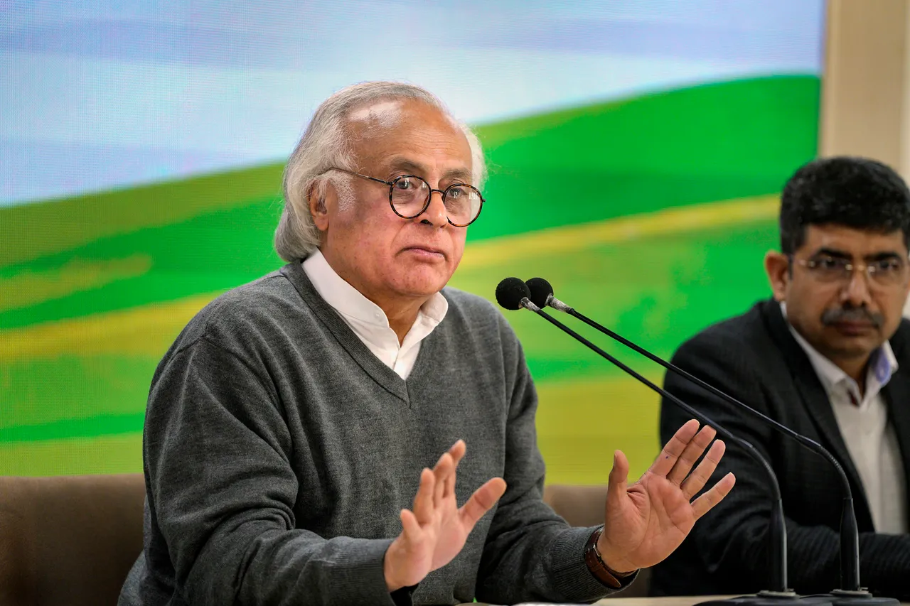 Jairam Ramesh addresses press