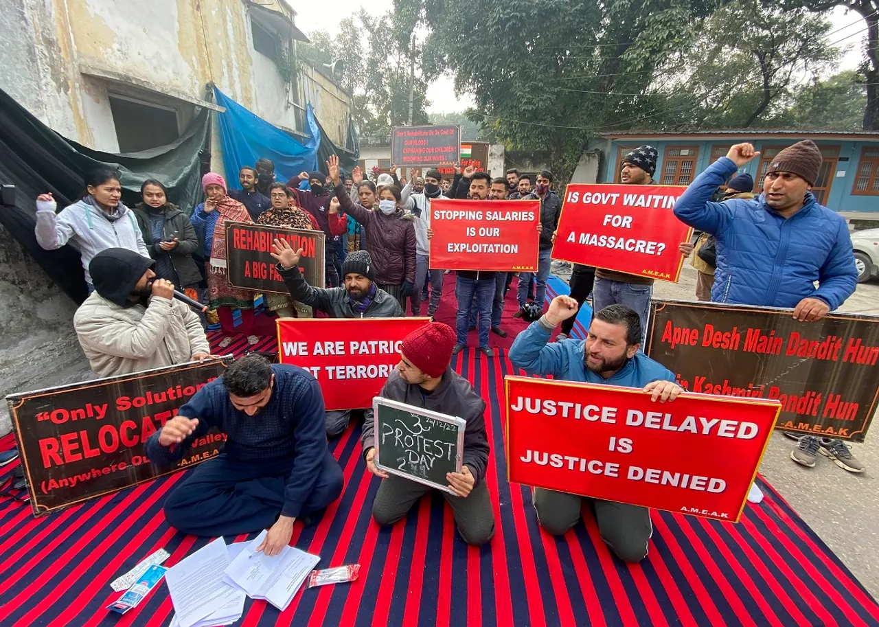 Kashmiri Pandits Hindus Protest