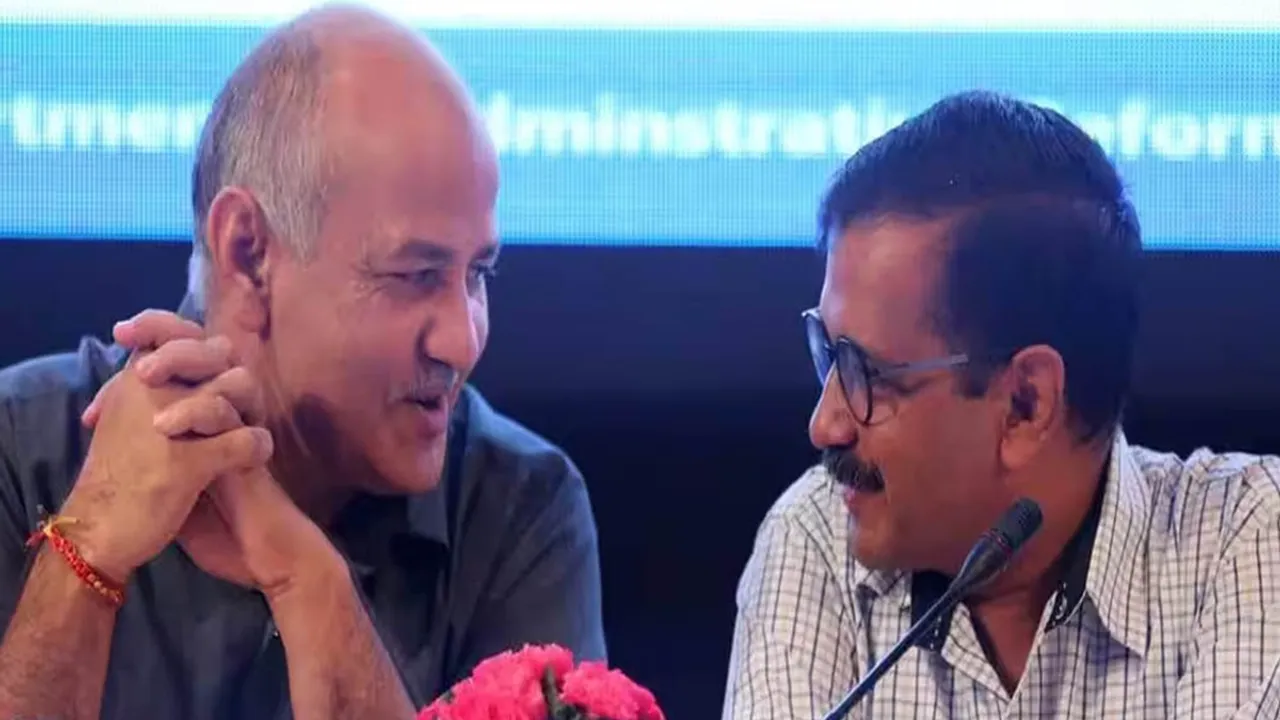Manish Sisodia and Arvind Kejriwal