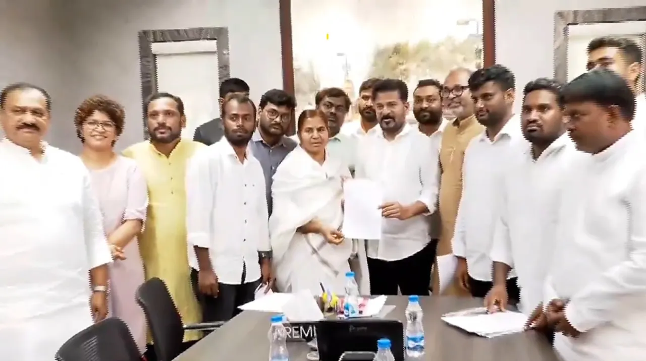Rohith Vemula's mother Radhika Vemula met Telangana Chief Minister A Revanth Reddy on Saturday