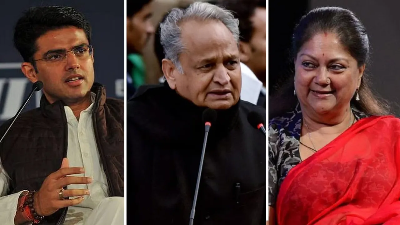 Ashok Gehlot Sachin pilot Vasundhara Raje