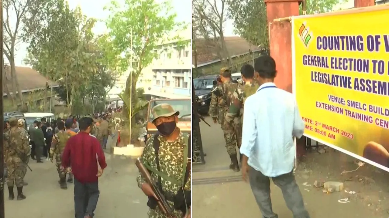Tripura Nagaland Meghalaya counting