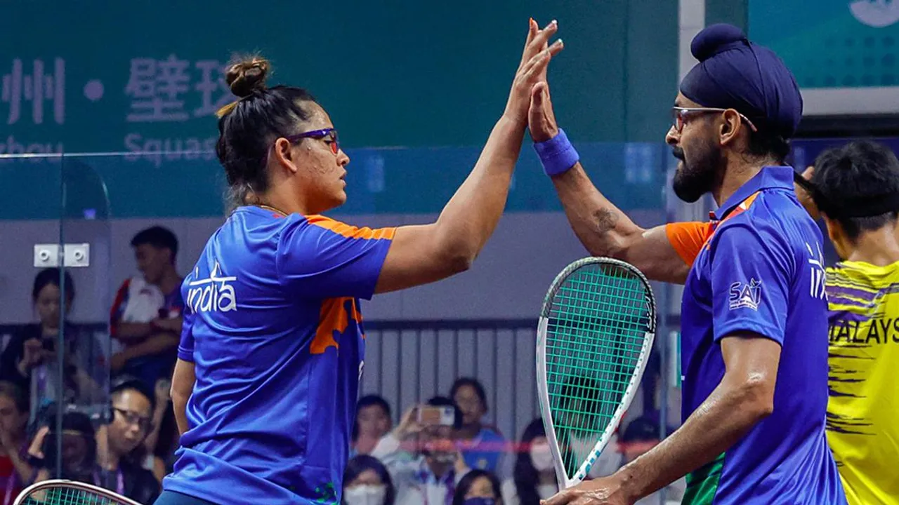 Dipika Pallikal and Harinder Pal Singh Sandhu.jpg