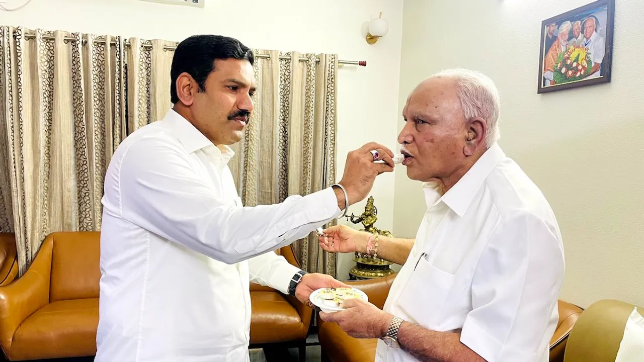 Vijayendra Yediyurappa and BS Yediyurappa