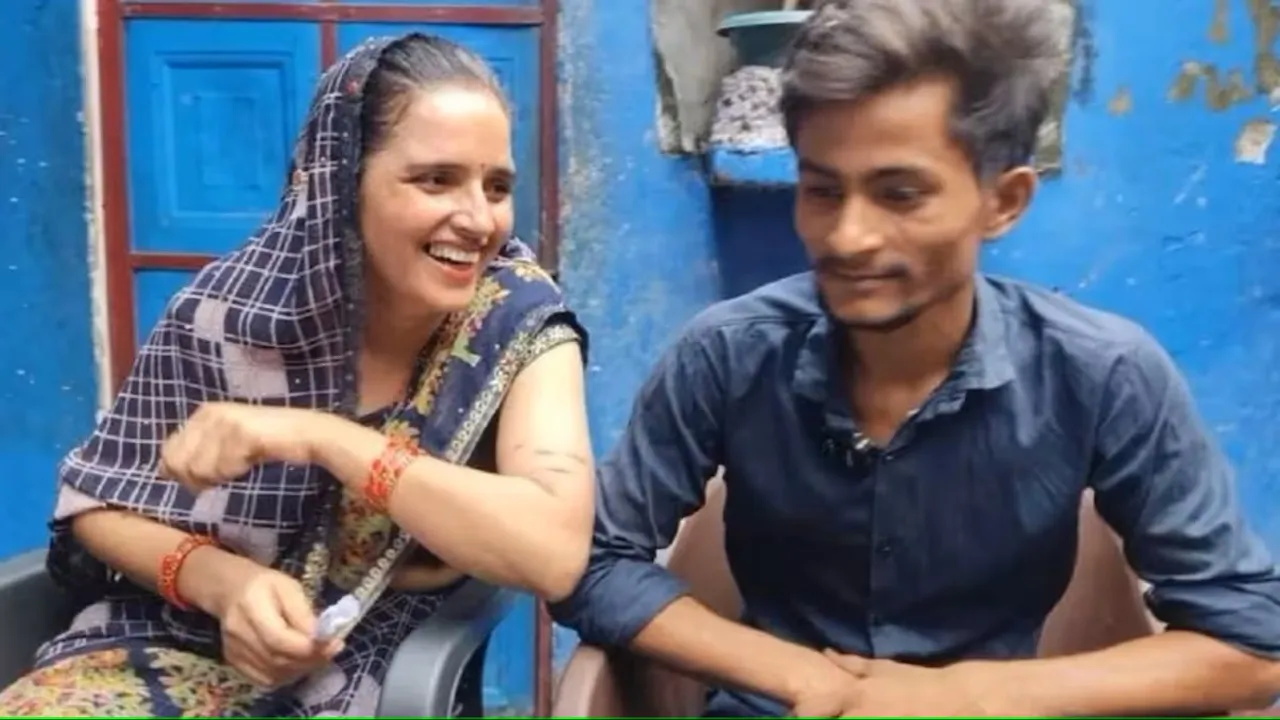 Seema Haider and Sachin Meena