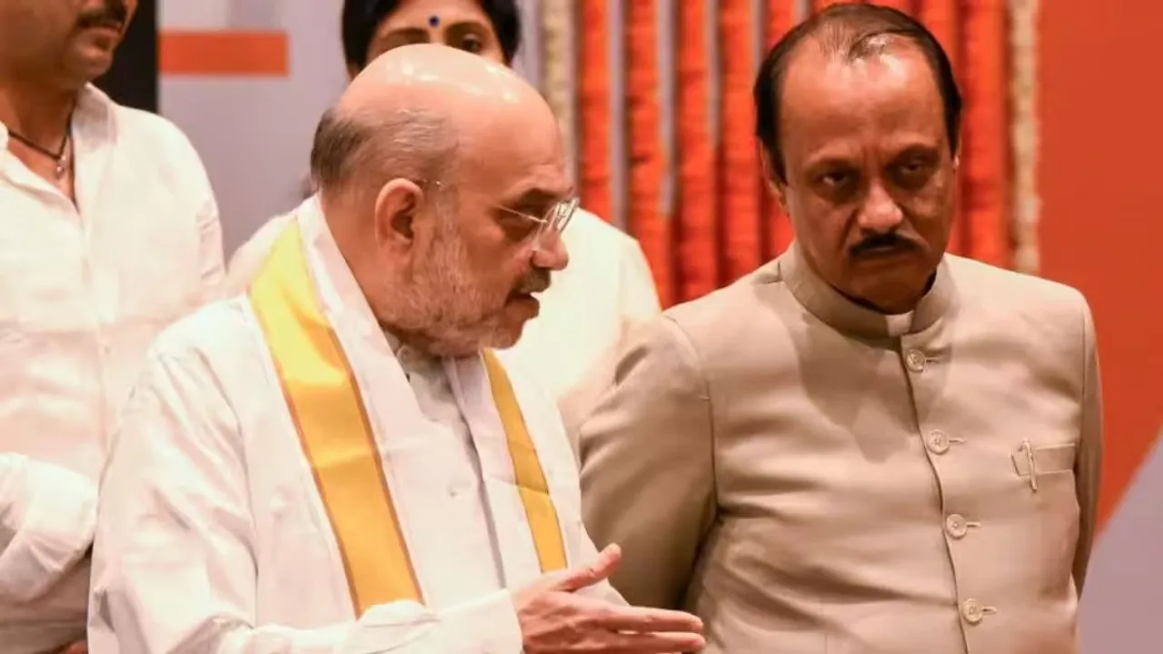 Ajit Pawar Amit Shah