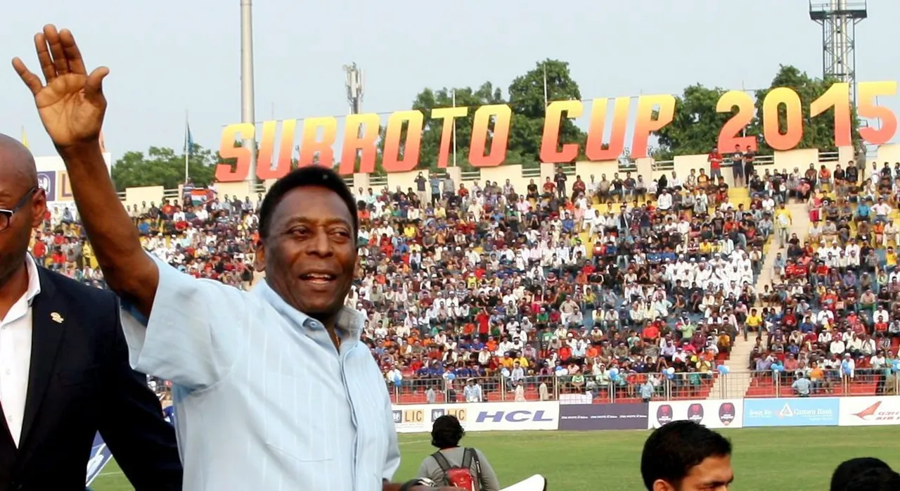 Pele at Kolkata Subroto Cup