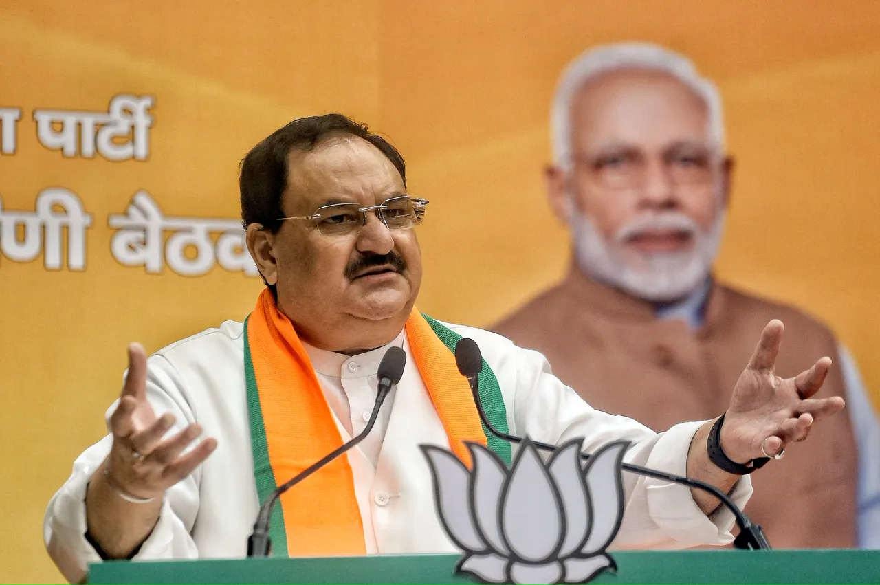 J P Nadda BJP president