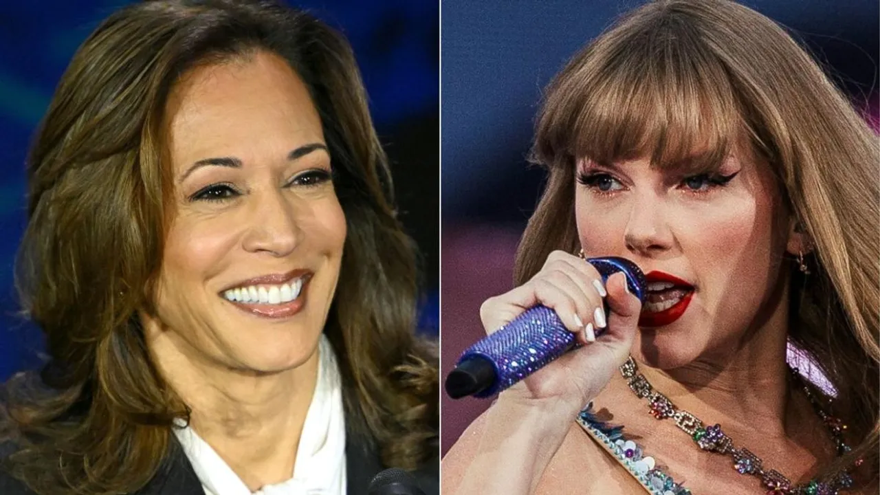 Kamala Harris and Taylor Swift
