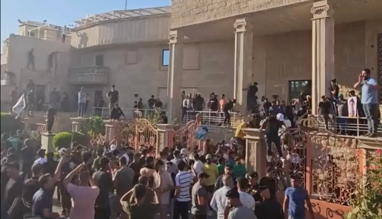 Protest at Swedish embassy Baghdad