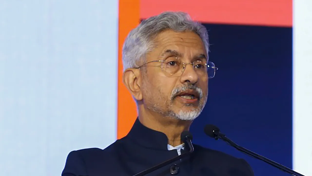 External Affairs Minister S. Jaishankar addresses a session on 'Role of Global South in Emerging World 2.0' at the B20 Summit India 2023, in New Delhi, Sunday, Aug. 27, 2023