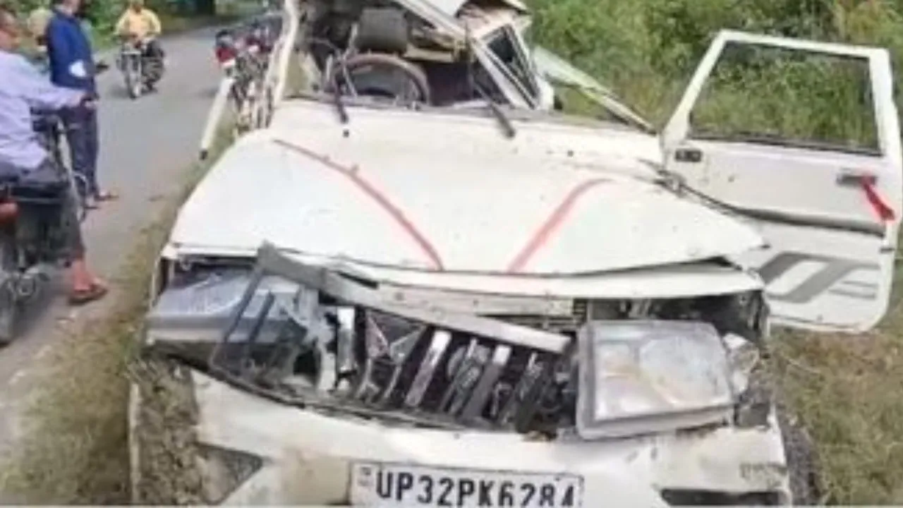 An SUV rammed into a tree on Khargupur-Itiyathok road, on Friday