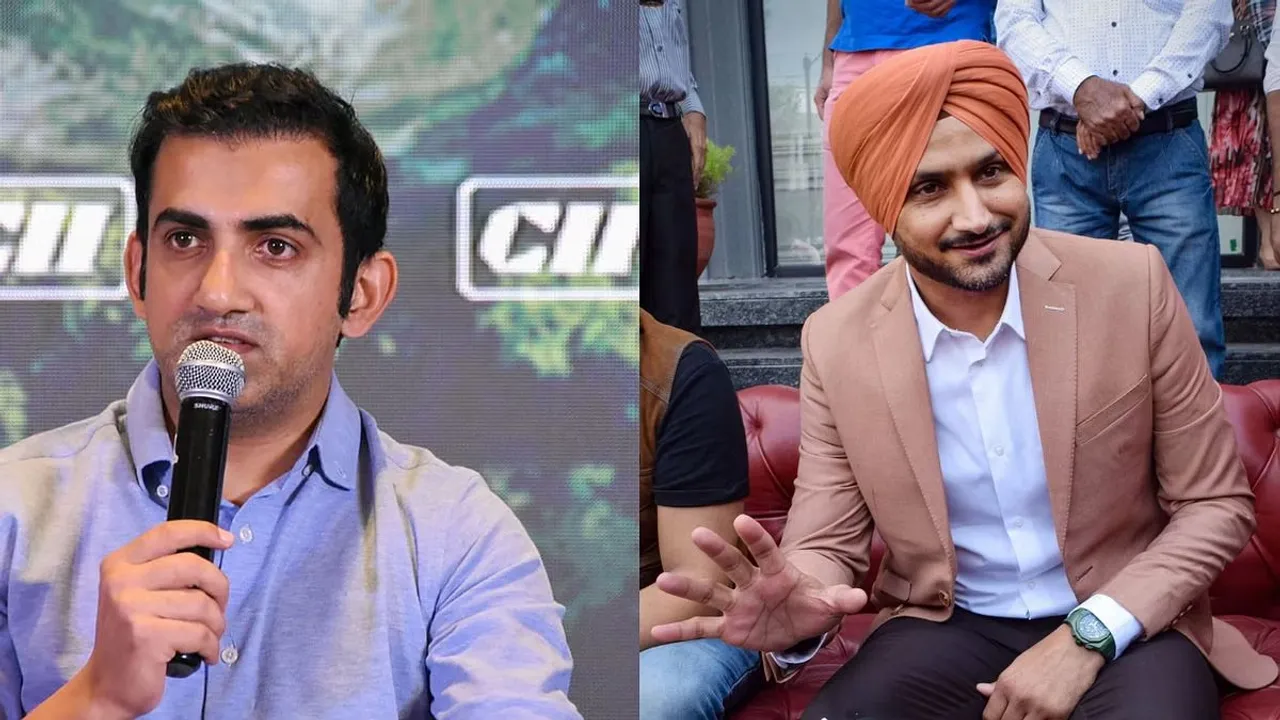 Gautam Gambhir and Harbhajan Singh