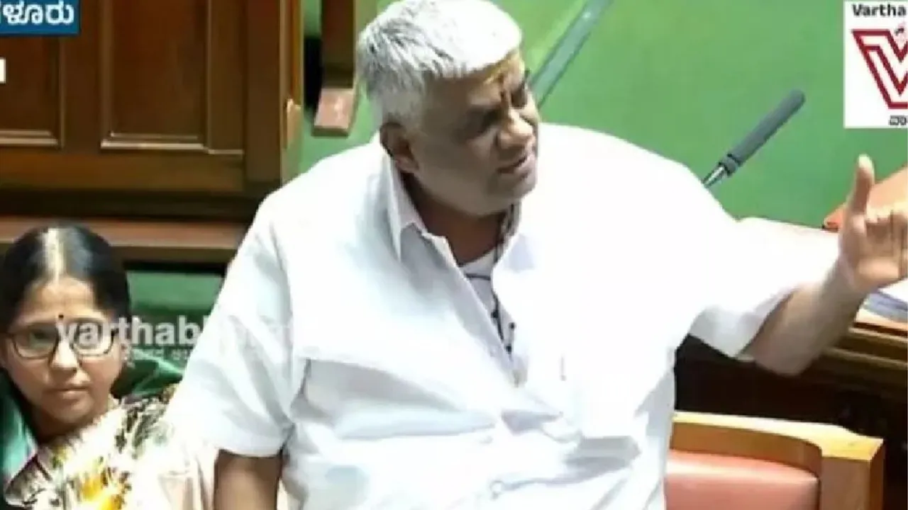 Senior JD(S) MLA H D Revanna in state assembly