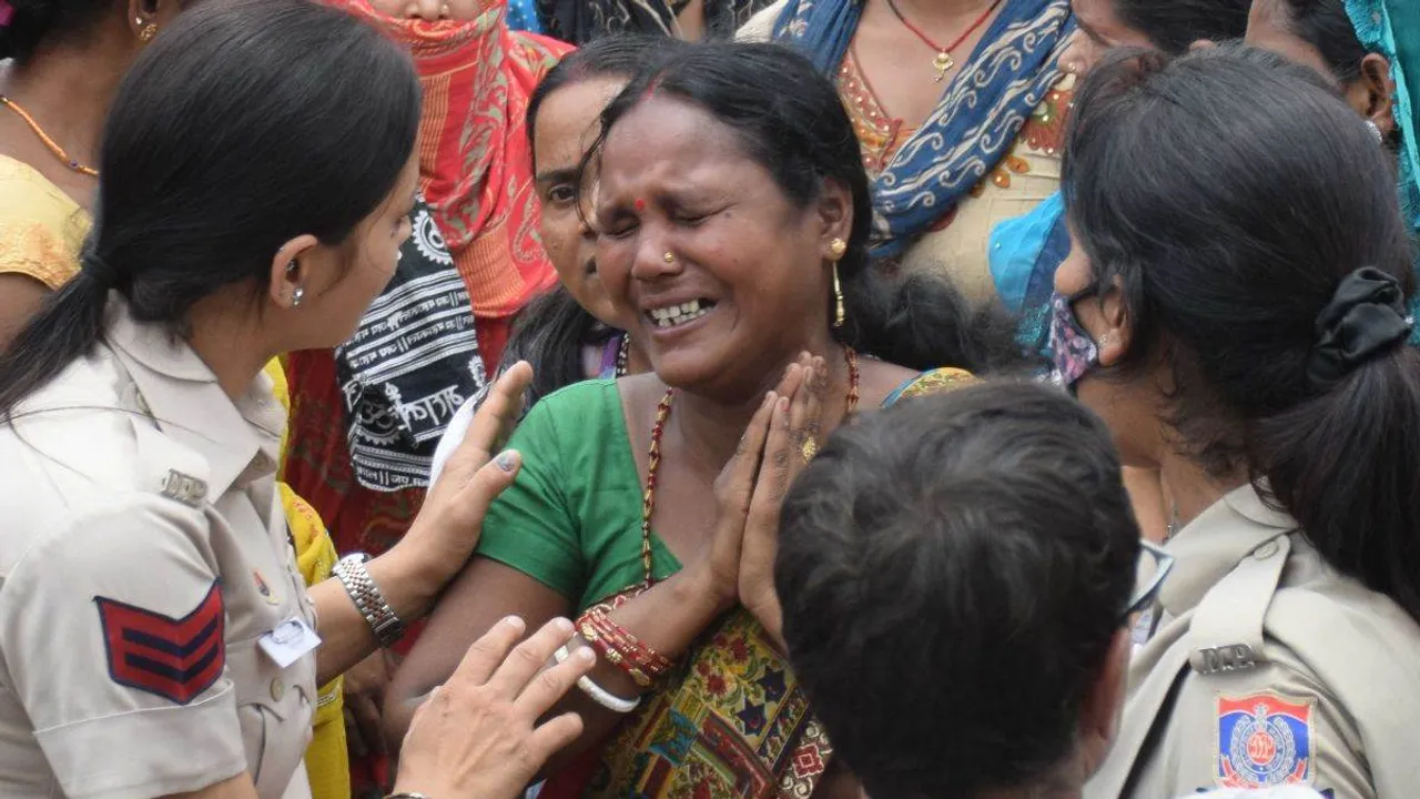 anti-encroachment drive in Delhi's Tughlakabad