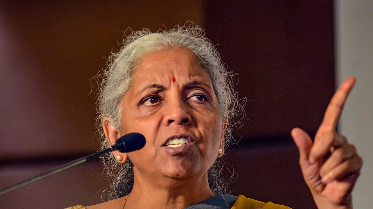 Union Finance Minister Nirmala Sitharaman speaks during the 'Interactive Session on Eastern India-Engine of growth for Viksit Bharat', in Ranchi, Thursday, May 9, 2024