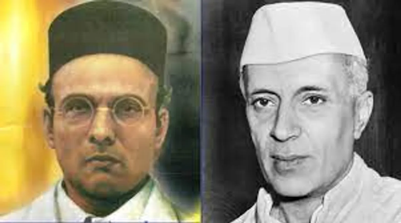 V D Savarkar Jawaharlal Nehru