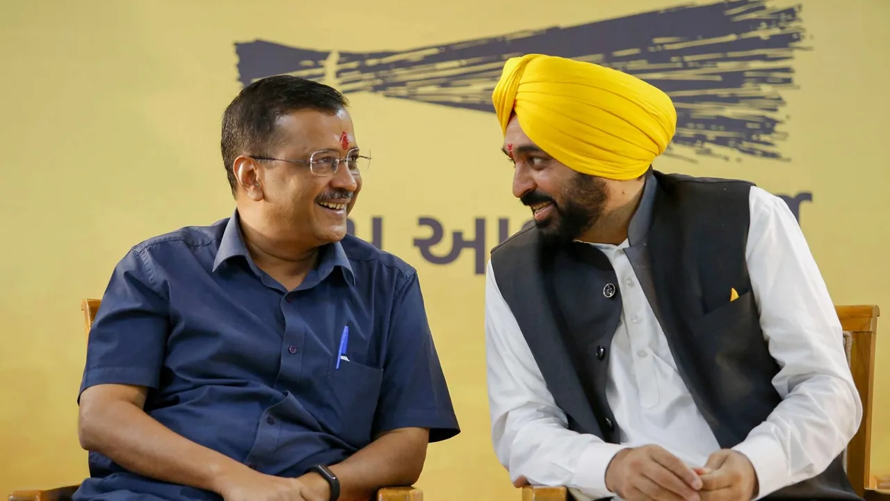 Arvind Kejriwal Bhagwant Mann Punjab AAP