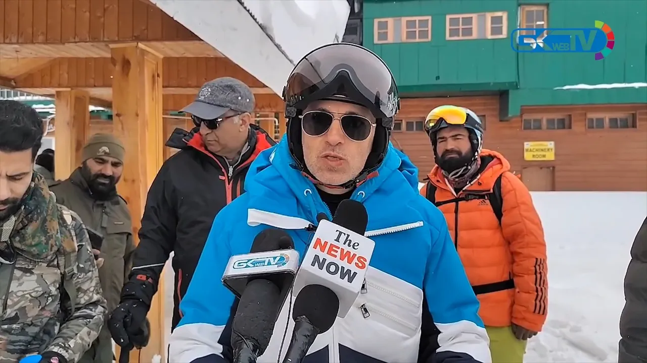 Omar Abdullah Skiing