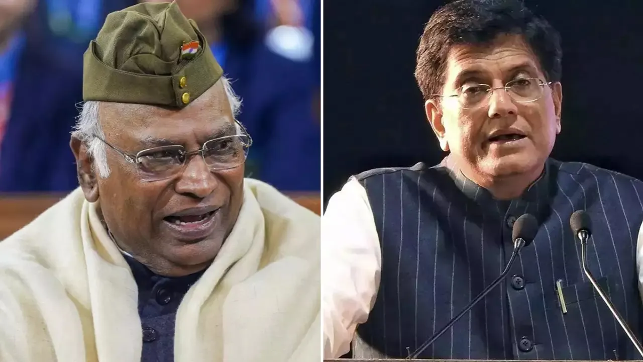 Mallikarjun Kharge Piyush Goyal