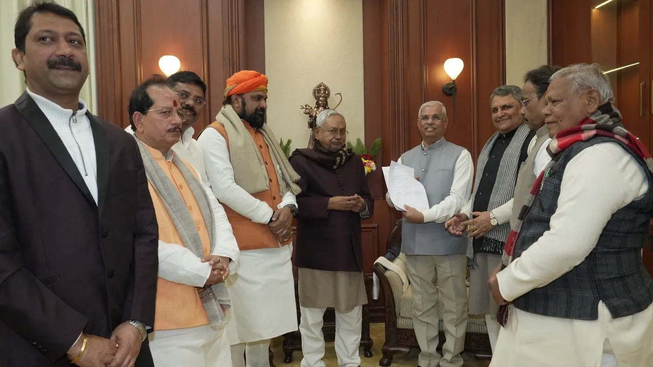 Nitish Kumar stakes claim to form next government in Bihar