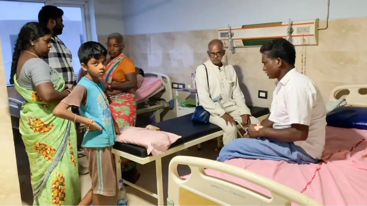 Injured victims of the Atchutapuram pharma unit fire being treated at a hospital, in Anakapalli district, Thursday, Aug. 22, 2024.