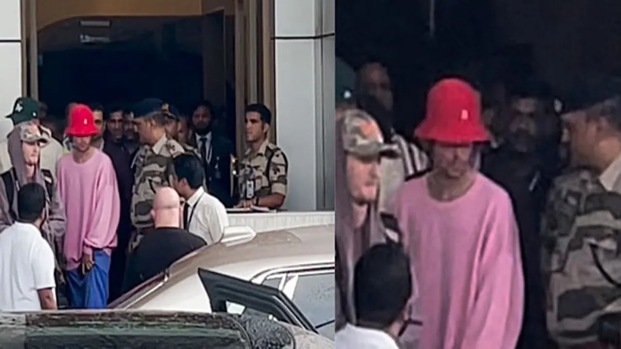 International pop sensation Justin Bieber flew in from Los Angeles here on Friday morning
