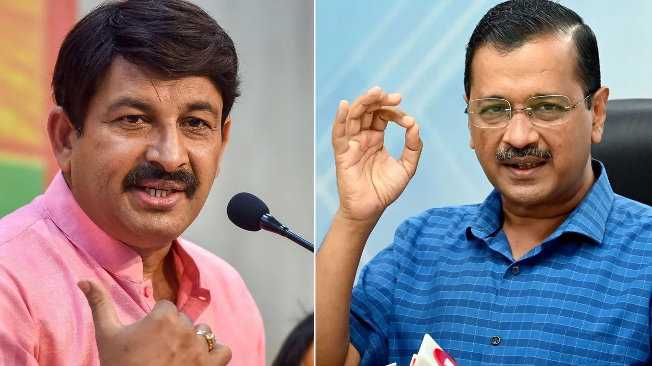 Manoj Tiwari Arvind Kejriwal.jpg