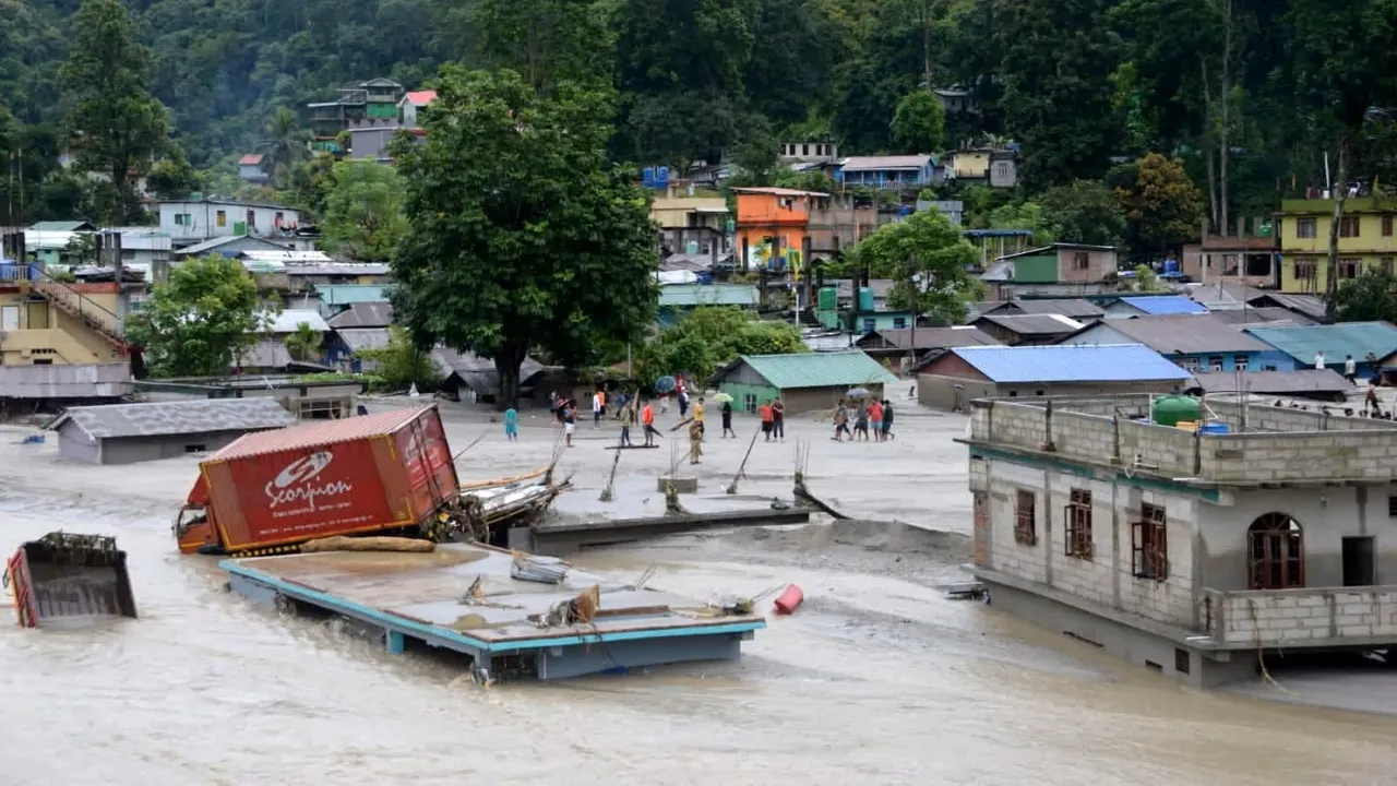 Sikkim flash flood