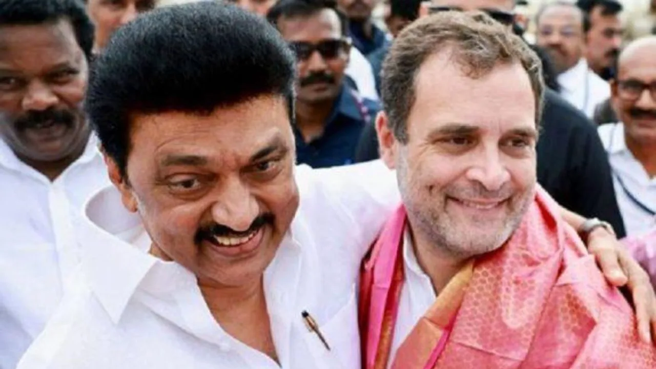 MK Stalin and Rahul Gandhi (File image)
