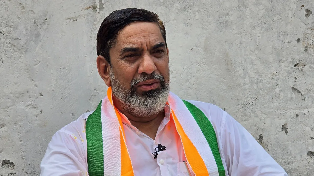 Deputy Leader of Opposition, Haryana Assembly and Nuh MLA Aftab Ahmed.