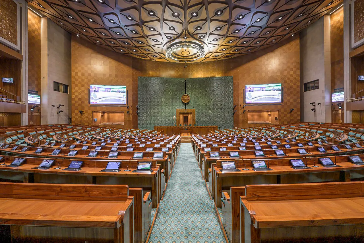 Inside view of the new Parliament building