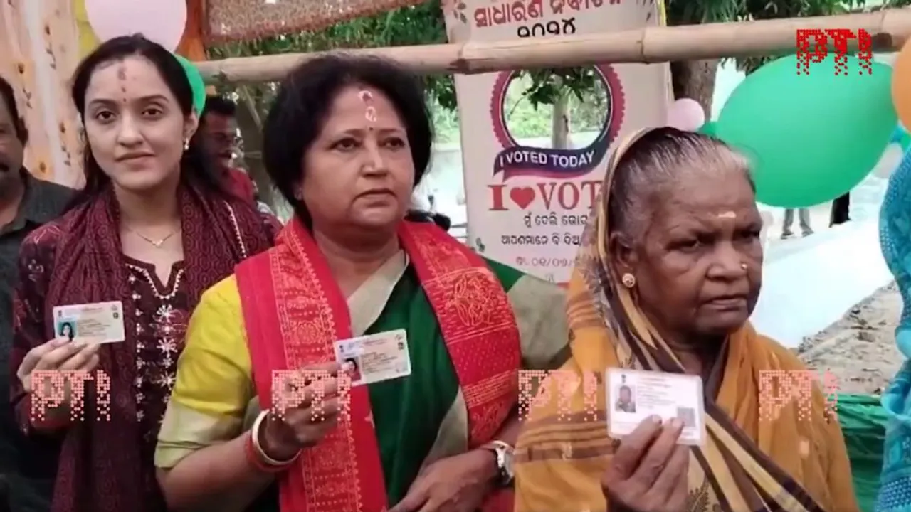Queues at a polling booth in Odisha
