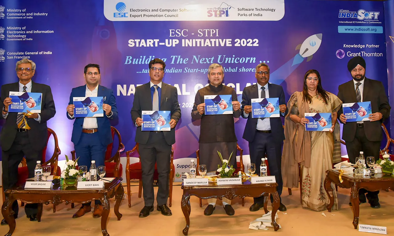 Ashwini Vaishnaw at a start-up initiative