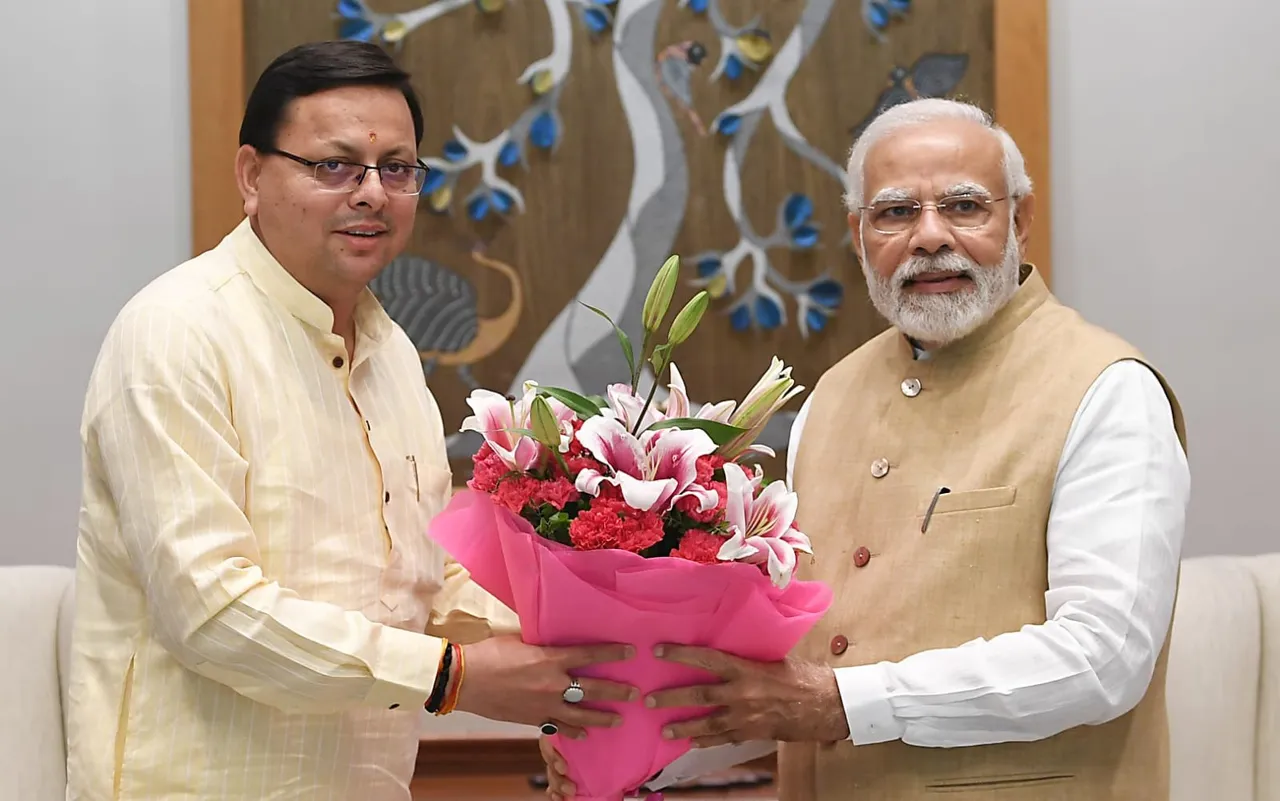 Narendra Modi Pushkar Dhami Uttarakhand