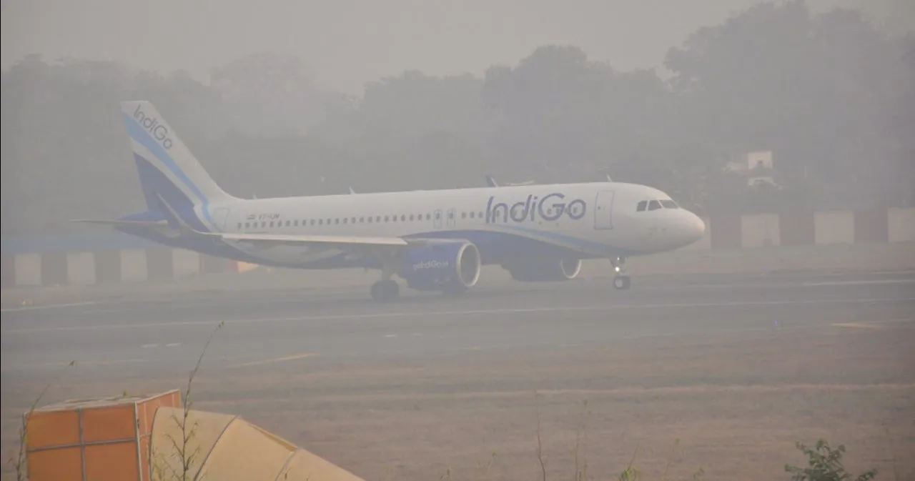 plane flight dense fog