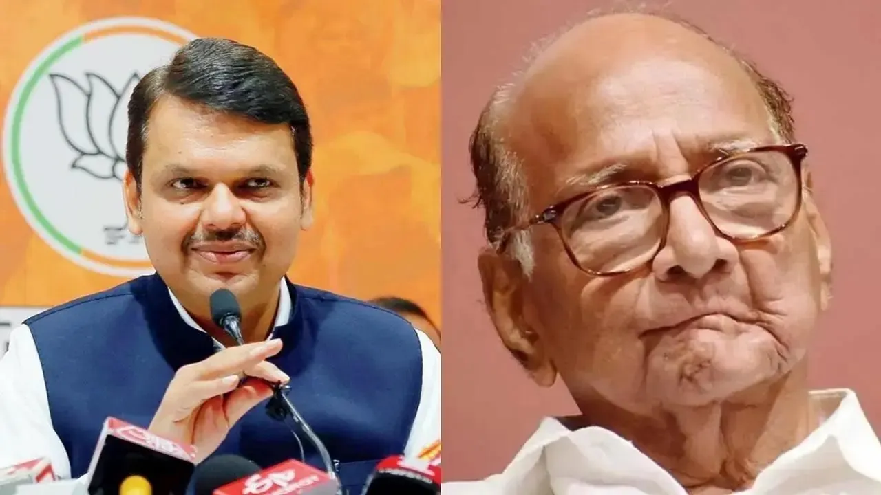 sharad pawar and devendra fadnavis