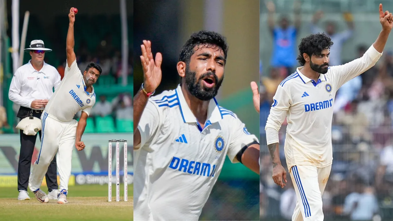 Indian Bowlers Ravichandran Ashwin Jasprit Bumrah Ravindra Jadeja