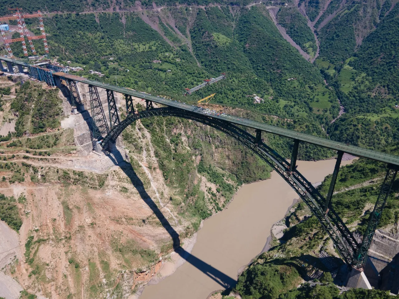 Chenab Railway Bridge Reasi Kashmir USBRL