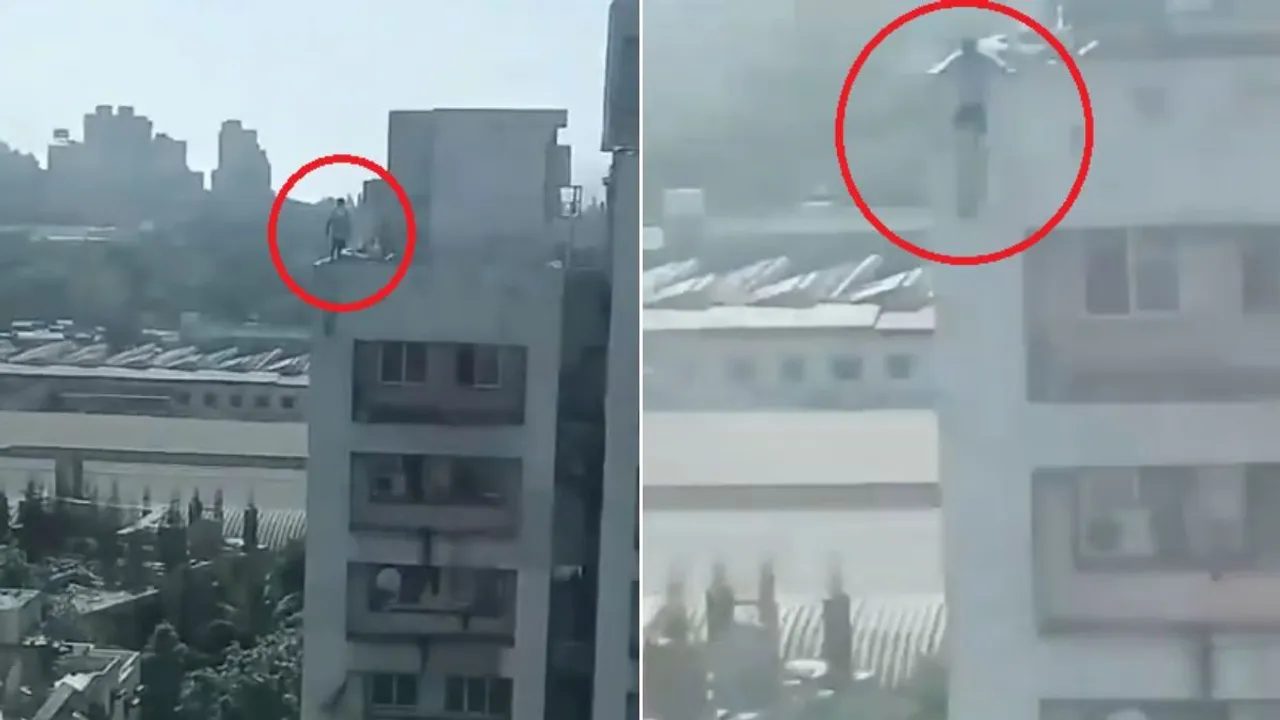 man jumps from hospital terrace