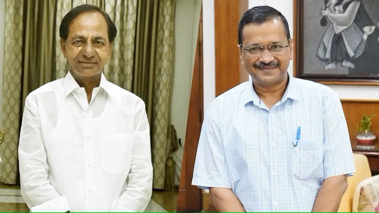 K Chandrasekhar Rao arvind Kejriwal