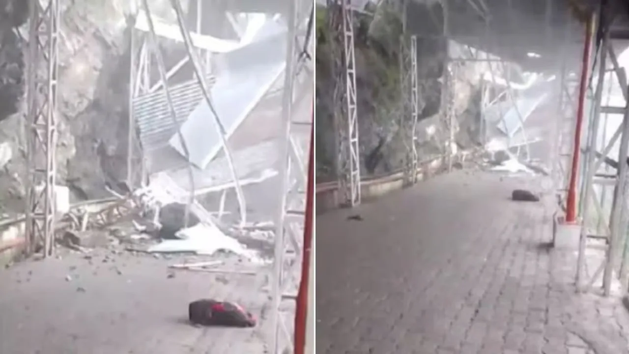 landslide on Vaishno Devi track