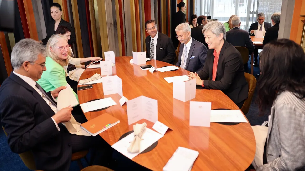 EAM Jaishankar with his Australian counterpart Penny Wong